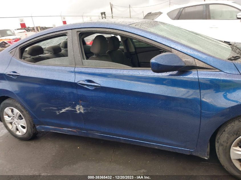 2016 HYUNDAI ELANTRA SE - 5NPDH4AE7GH739374