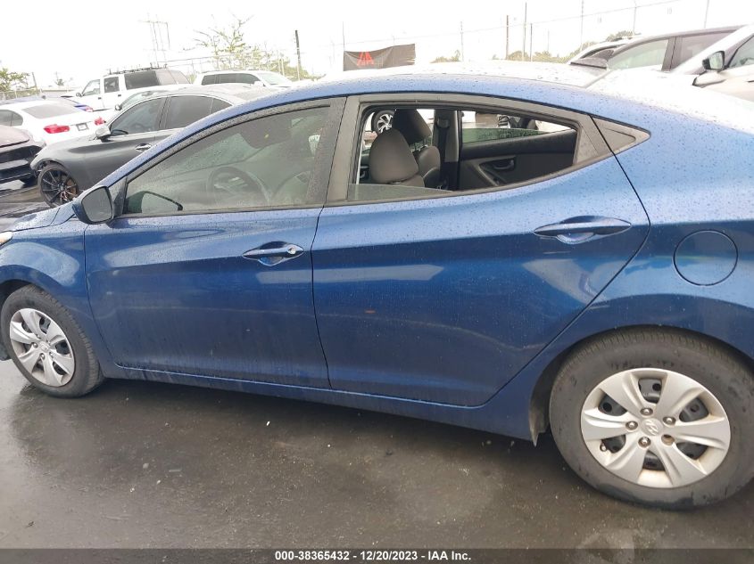 2016 HYUNDAI ELANTRA SE - 5NPDH4AE7GH739374