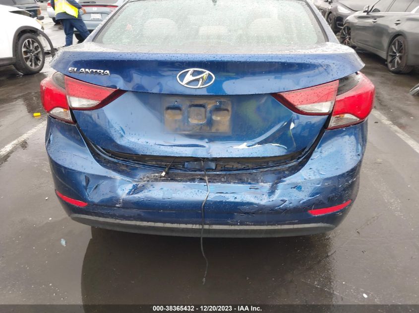 2016 HYUNDAI ELANTRA SE - 5NPDH4AE7GH739374