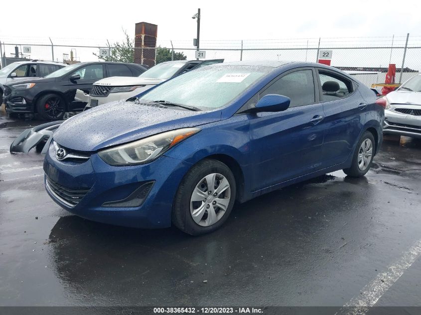 2016 HYUNDAI ELANTRA SE - 5NPDH4AE7GH739374