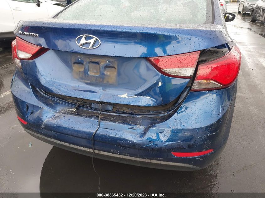 2016 HYUNDAI ELANTRA SE - 5NPDH4AE7GH739374