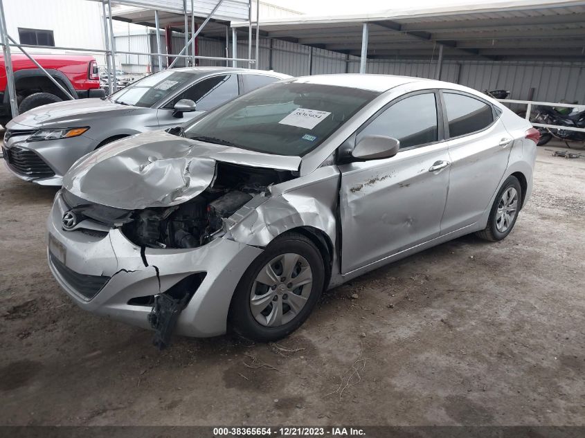 2016 HYUNDAI ELANTRA SE/SPORT/LIMITED - 5NPDH4AE1GH748006