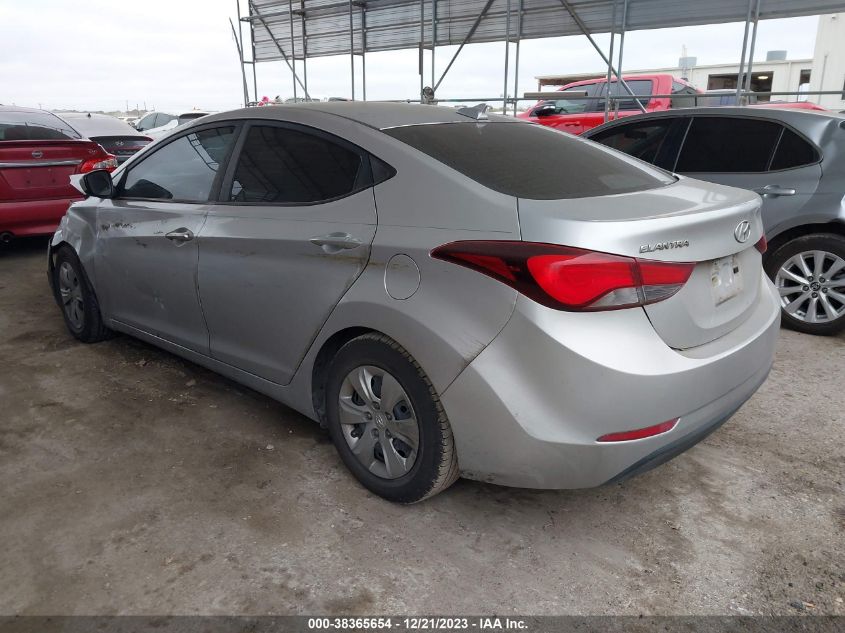 2016 HYUNDAI ELANTRA SE/SPORT/LIMITED - 5NPDH4AE1GH748006