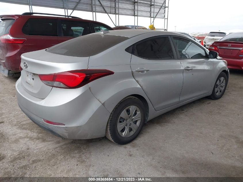 2016 HYUNDAI ELANTRA SE/SPORT/LIMITED - 5NPDH4AE1GH748006