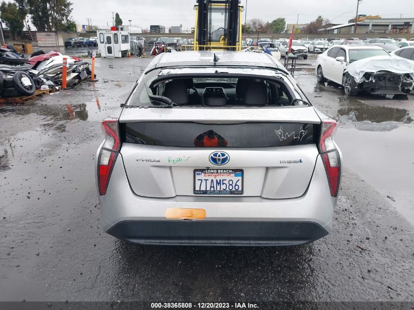2016 TOYOTA PRIUS - JTDKBRFU0G3510908