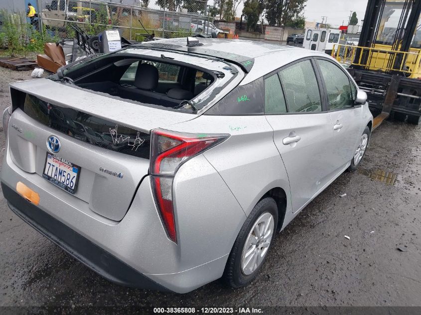 2016 TOYOTA PRIUS - JTDKBRFU0G3510908