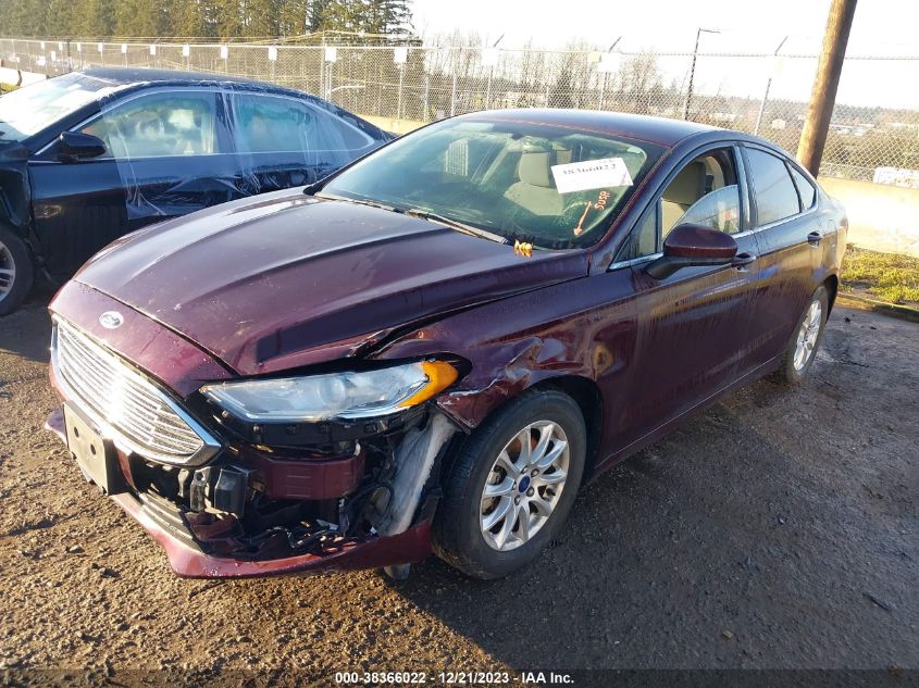 2017 FORD FUSION S - 3FA6P0G79HR330360
