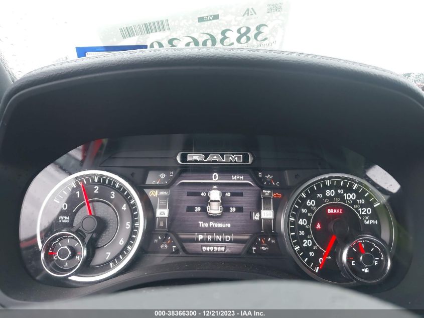 2021 RAM 1500 LARAMIE - 1C6SRFRT1MN642354