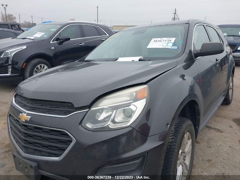 2016 CHEVROLET EQUINOX LS - 2GNALBEK6G6117592