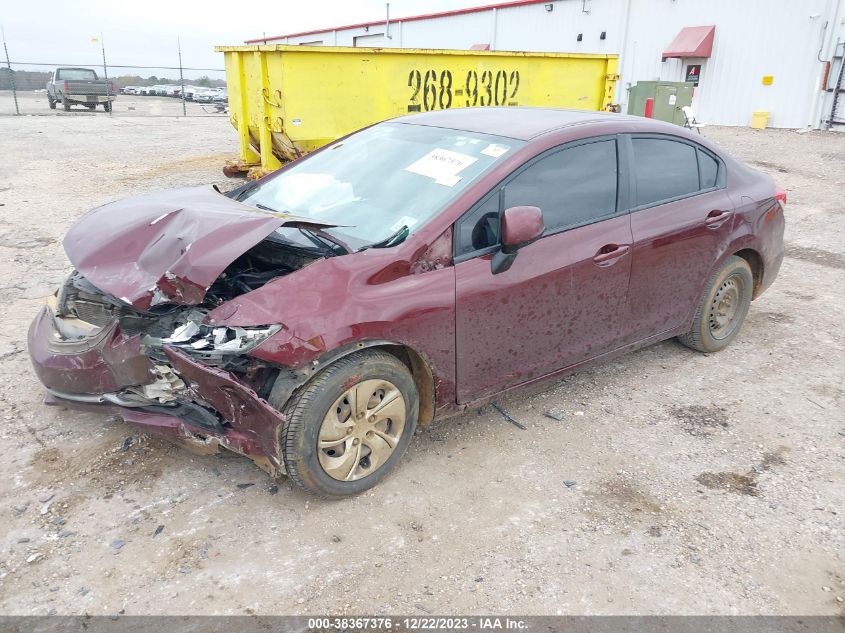 2013 HONDA CIVIC LX - 2HGFB2F54DH578611