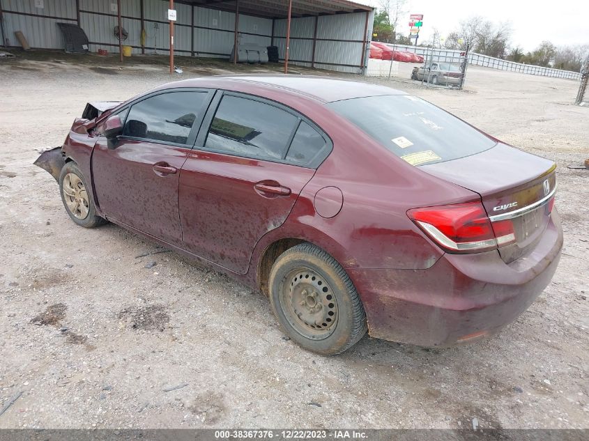 2013 HONDA CIVIC LX - 2HGFB2F54DH578611