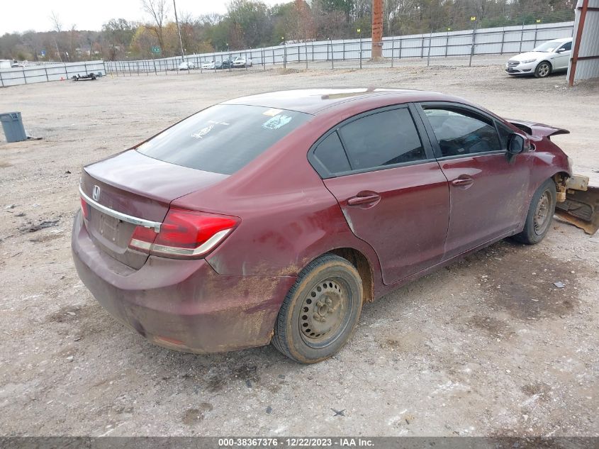 2013 HONDA CIVIC LX - 2HGFB2F54DH578611