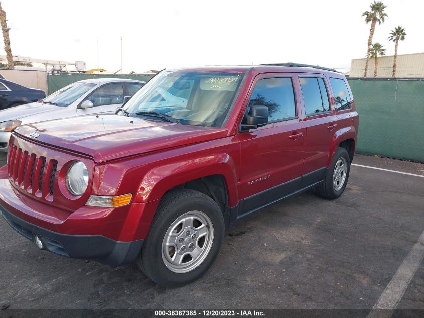 2015 JEEP PATRIOT SPORT - 1C4NJPBB7FD115349