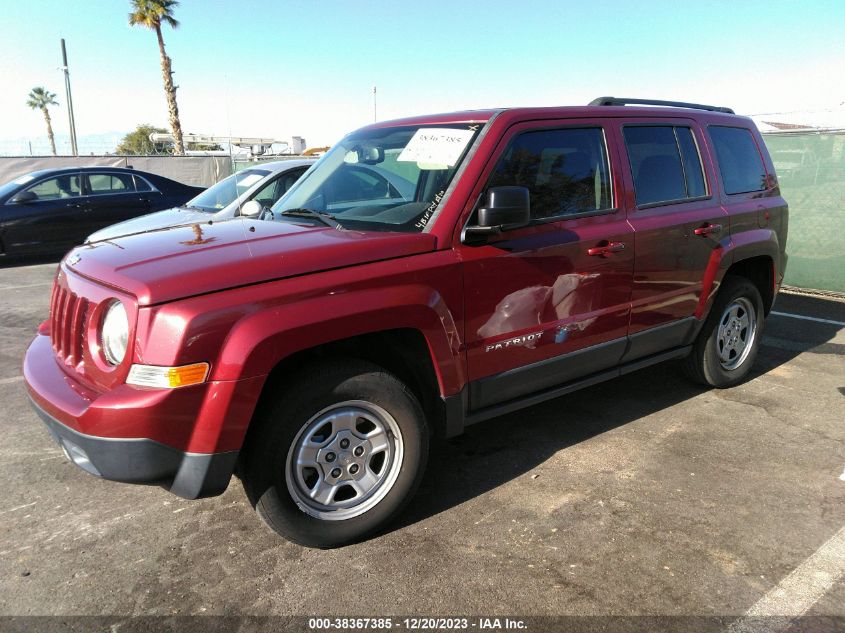 2015 JEEP PATRIOT SPORT - 1C4NJPBB7FD115349