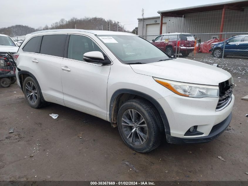 2016 TOYOTA HIGHLANDER XLE V6 - 5TDJKRFHXGS241488