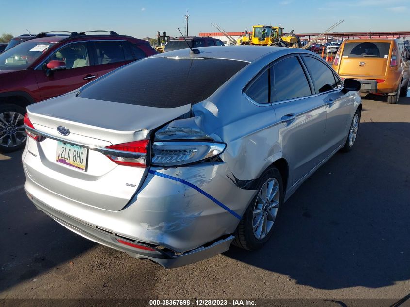 2017 FORD FUSION SE - 3FA6P0H71HR260643