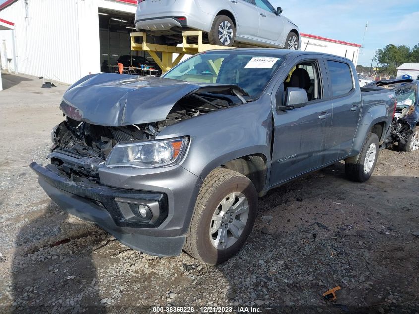 2022 CHEVROLET COLORADO LT - 1GCGTCEN8N1285902