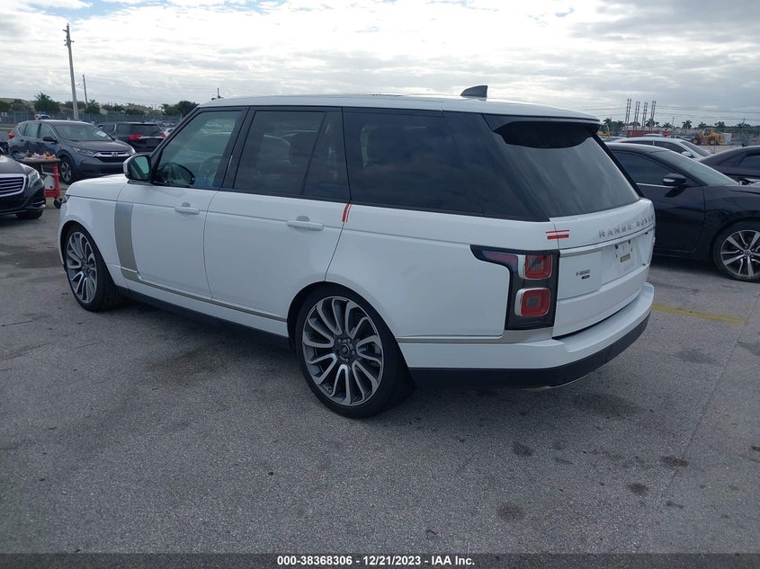 VIN SALGS2SE5LA593357 2020 LAND ROVER RANGE ROVER P525 HSE