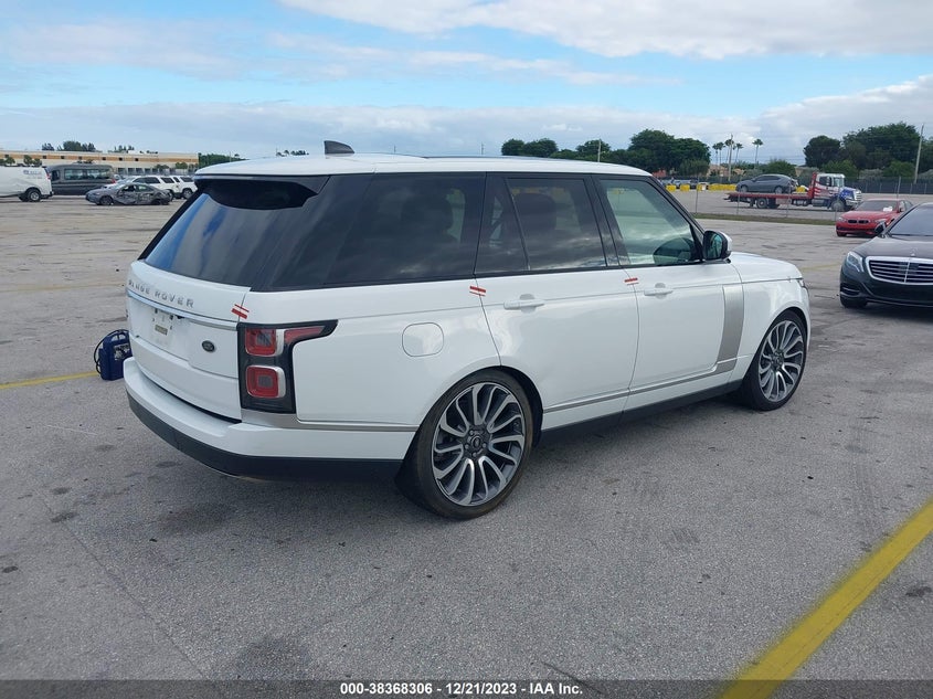 VIN SALGS2SE5LA593357 2020 LAND ROVER RANGE ROVER P525 HSE