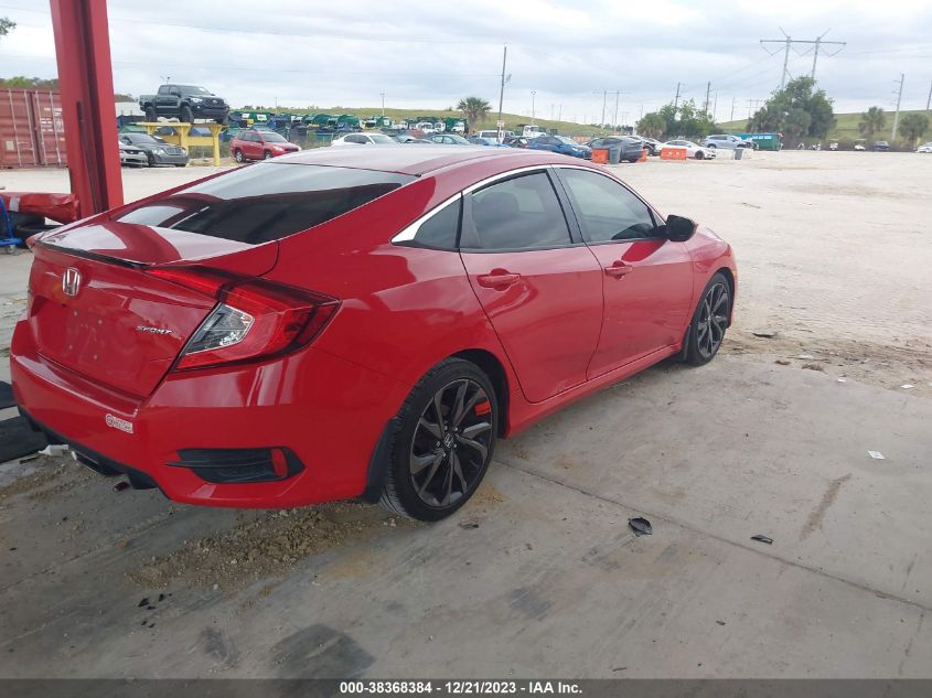 2HGFC2F82KH512207 | 2019 HONDA CIVIC