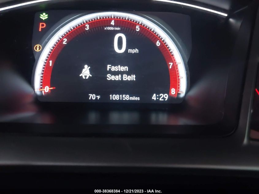 2HGFC2F82KH512207 | 2019 HONDA CIVIC