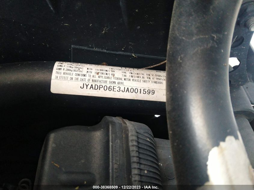 2018 YAMAHA XT1200Z JYADP06E3JA001599
