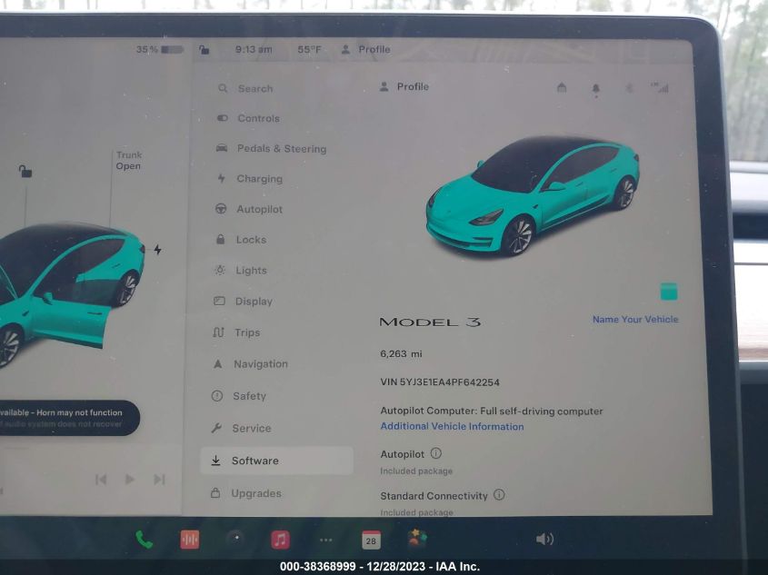 2023 TESLA MODEL 3 - 5YJ3E1EA4PF642254