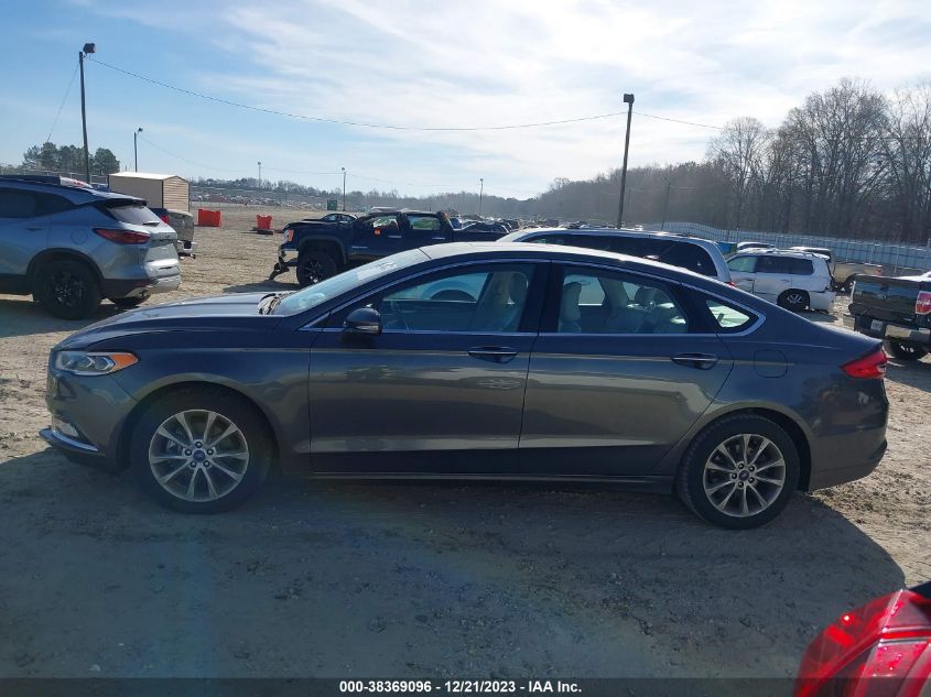 2017 FORD FUSION SE - 3FA6P0HD0HR334513