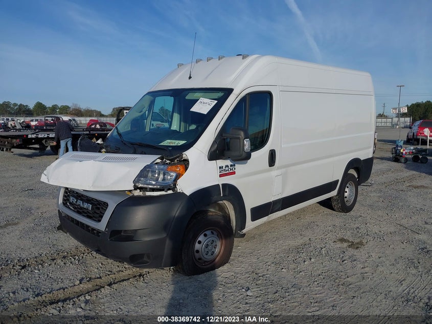 VIN 3C6TRVCG2KE539293 2019 RAM PROMASTER 2500 2500 HIGH