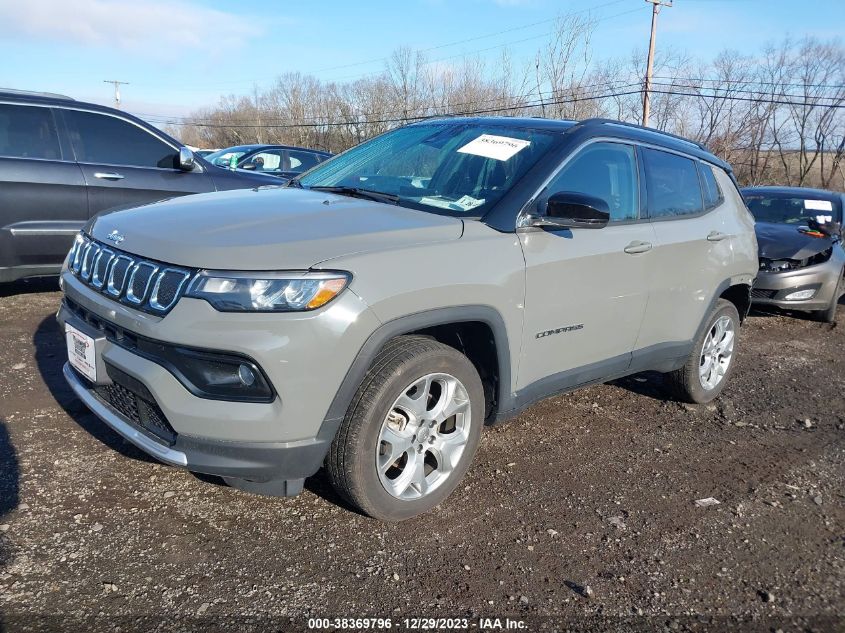 2022 JEEP COMPASS LIMITED 4X4 - 3C4NJDCB0NT131320