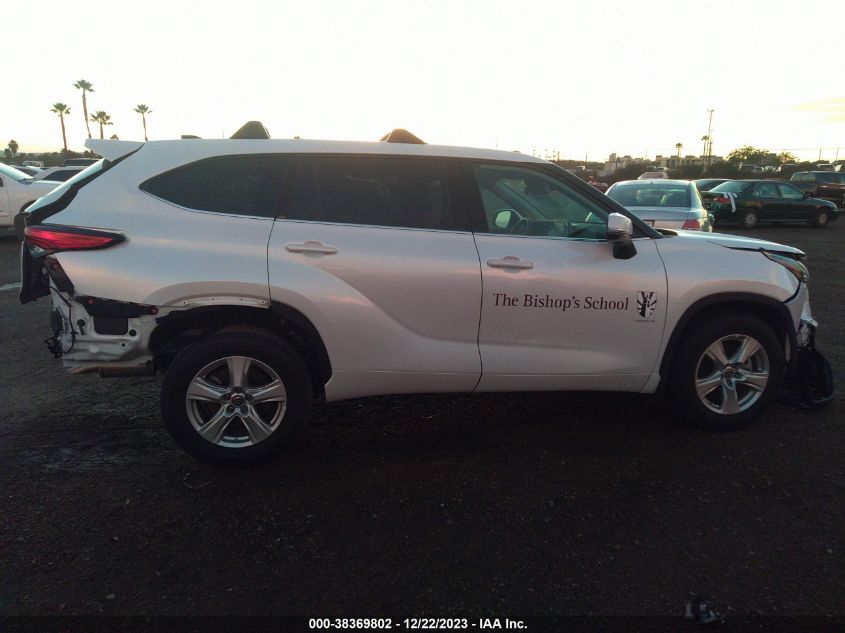 2022 TOYOTA HIGHLANDER L/LE - 5TDZZRAH3NS558791