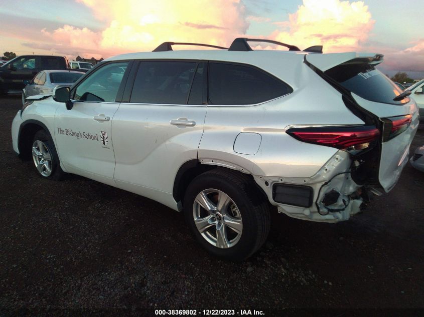 2022 TOYOTA HIGHLANDER L/LE - 5TDZZRAH3NS558791