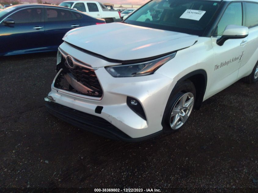 2022 TOYOTA HIGHLANDER L/LE - 5TDZZRAH3NS558791