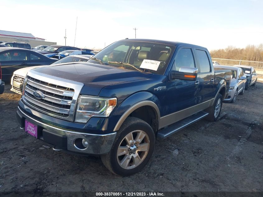 2013 FORD F-150 LARIAT - 1FTFW1EF2DKF91261