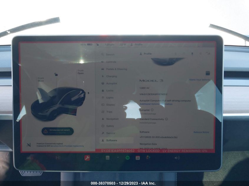 2023 TESLA MODEL 3 REAR-WHEEL DRIVE - 5YJ3E1EA9PF674052