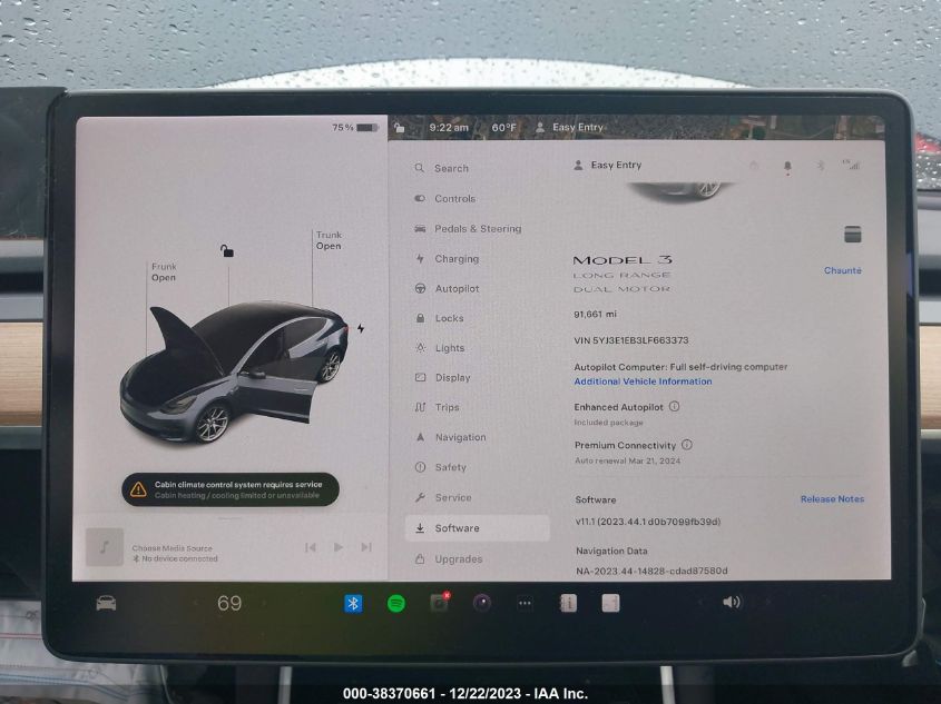 2020 TESLA MODEL 3 - 5YJ3E1EB3LF663373