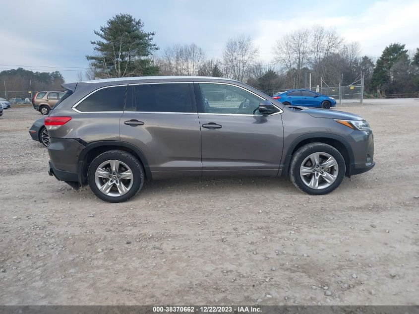 2017 TOYOTA HIGHLANDER LIMITED/LTD PLATINUM - 5TDDZRFH3HS379609