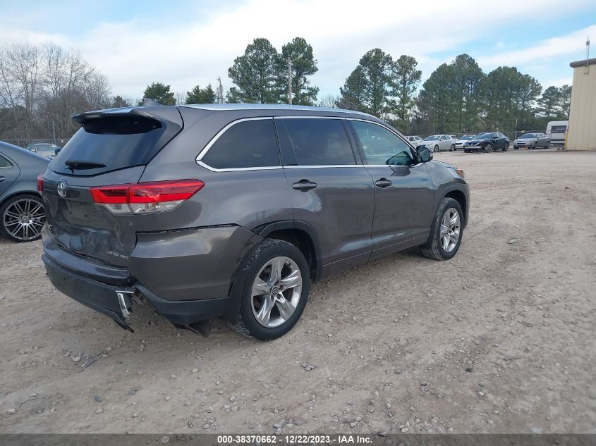 2017 TOYOTA HIGHLANDER LIMITED/LTD PLATINUM - 5TDDZRFH3HS379609