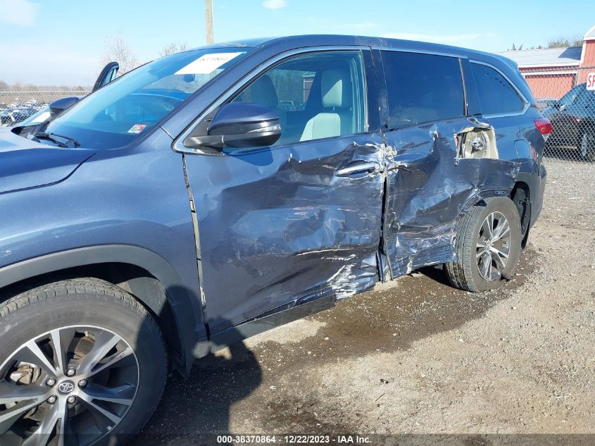 2019 TOYOTA HIGHLANDER LE - 5TDBZRFH0KS734993