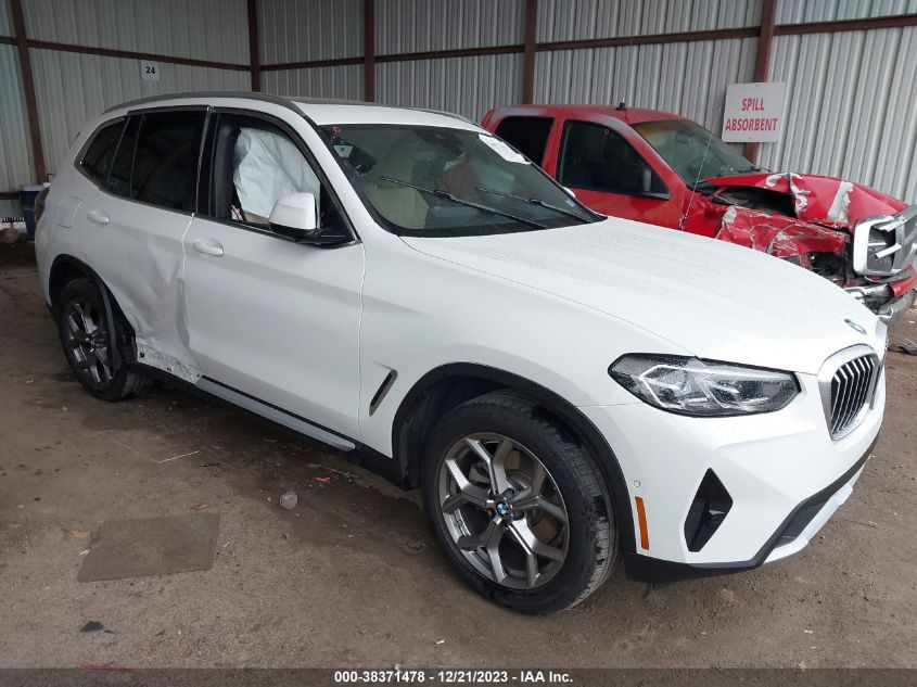 2023 BMW X3 XDRIVE30I - 5UX53DP03P9R90995