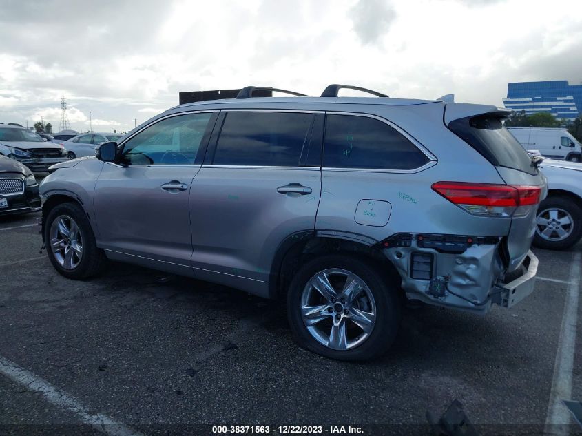 2019 TOYOTA HIGHLANDER LIMITED - 5TDDZRFH9KS943402