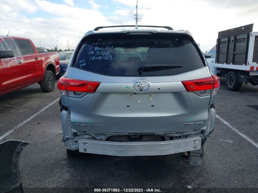 2019 TOYOTA HIGHLANDER LIMITED - 5TDDZRFH9KS943402