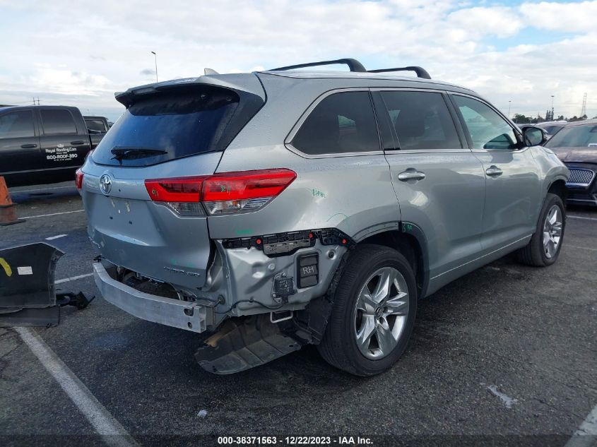 2019 TOYOTA HIGHLANDER LIMITED - 5TDDZRFH9KS943402