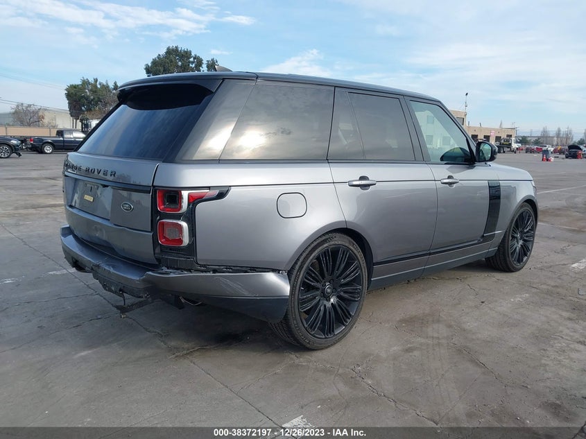 VIN SALGS2SE9LA584662 2020 LAND ROVER RANGE ROVER P525 HSE