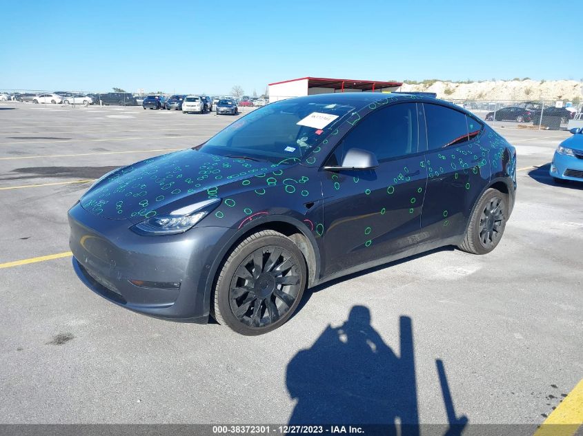 2021 TESLA MODEL Y LONG RANGE DUAL MOTOR ALL-WHEEL DRIVE - 5YJYGDEE2MF254391