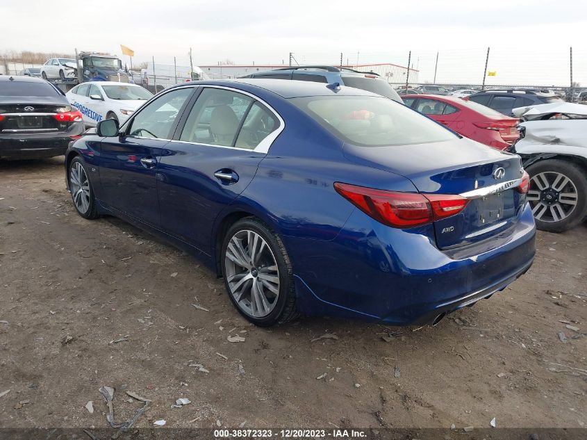 2019 INFINITI Q50 3.0T SPORT - JN1EV7AR1KM590429