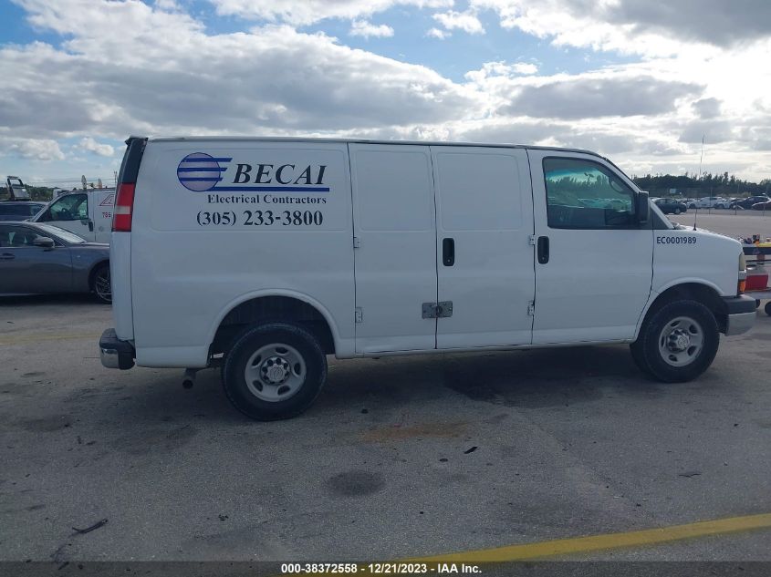 2014 CHEVROLET EXPRESS 2500 WORK VAN 1GCWGFCA8E1212322