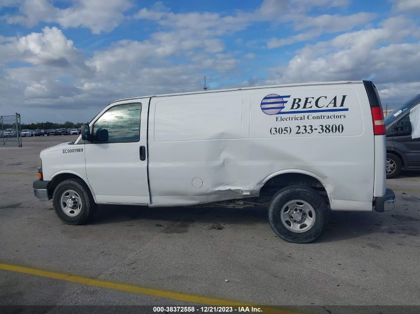 2014 CHEVROLET EXPRESS 2500 WORK VAN 1GCWGFCA8E1212322