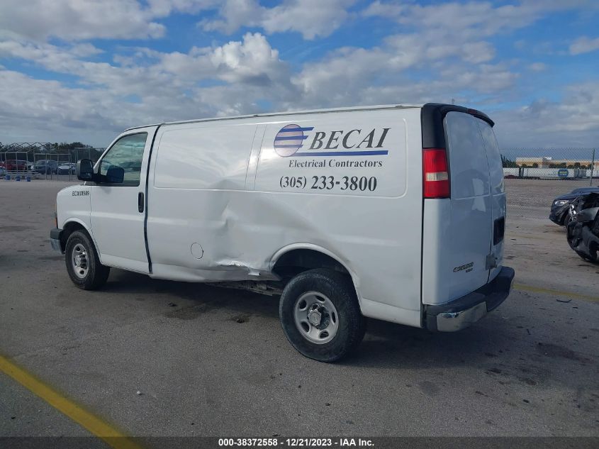2014 CHEVROLET EXPRESS 2500 WORK VAN 1GCWGFCA8E1212322