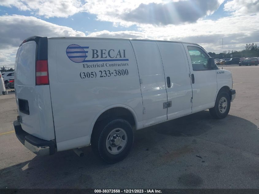 2014 CHEVROLET EXPRESS 2500 WORK VAN 1GCWGFCA8E1212322